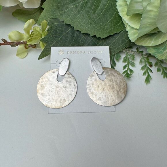 KENDRA SCOTT | Didi Silver Statement Earrings | New NWT - Picture 7 of 12